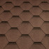 Gont Bitumiczny Katepal heksagonalny cieniowany brązowy